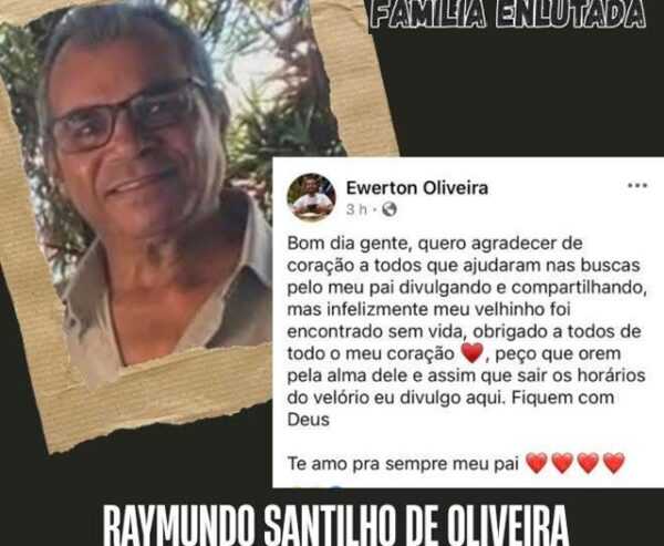 Raymundo estava desaparecido em Sumaré, mas foi achado sem vida hoje raymundo-estava-desaparecido-em-sumare,-mas-foi-encontrado-sem-vida-hoje